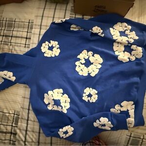Brand New!! Blue Floral Denim Tears Sweatshirt